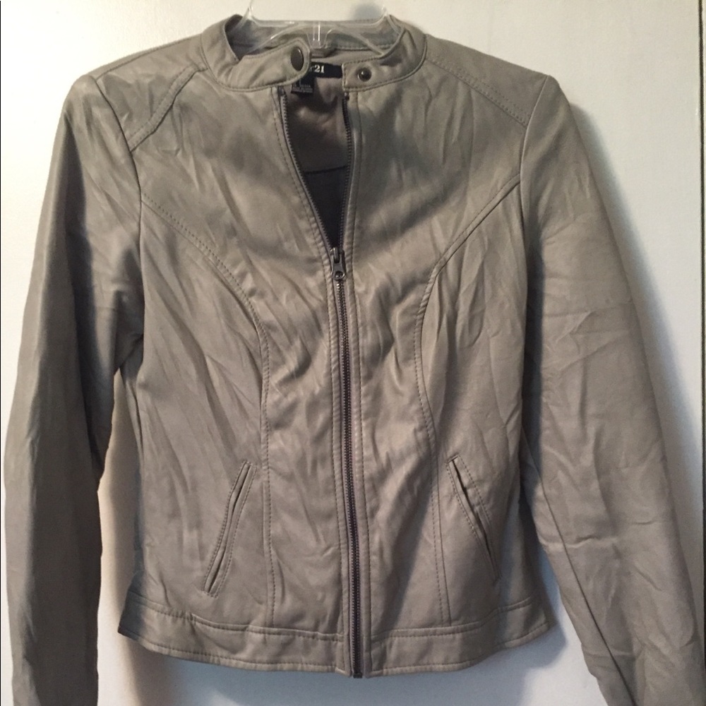 Faux leather jacket